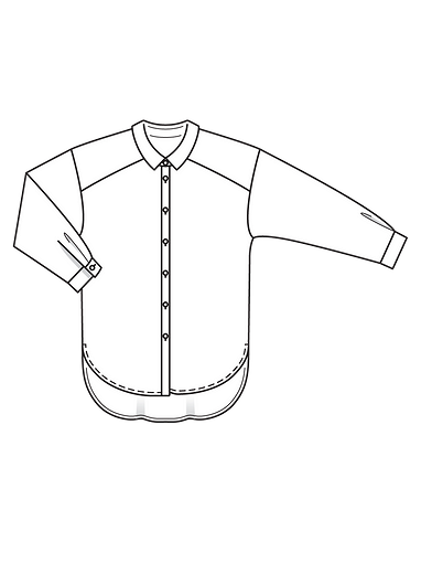 Блузка рубашечного кроя