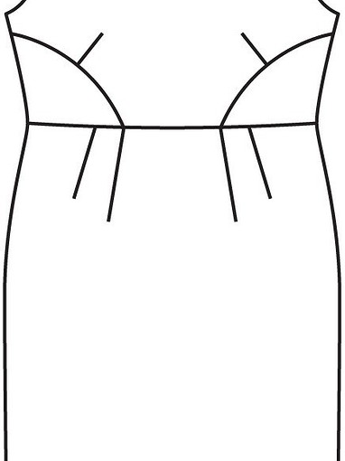 Платье с V-образным вырезом на спине