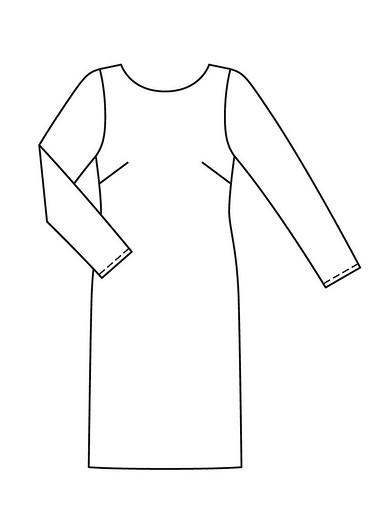 Платье с V-образным вырезом на спине