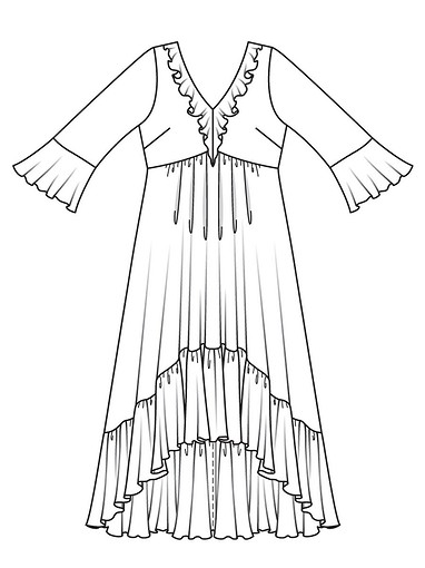 Платье силуэта ампир