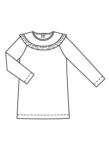 Детское платье с рукавами реглан