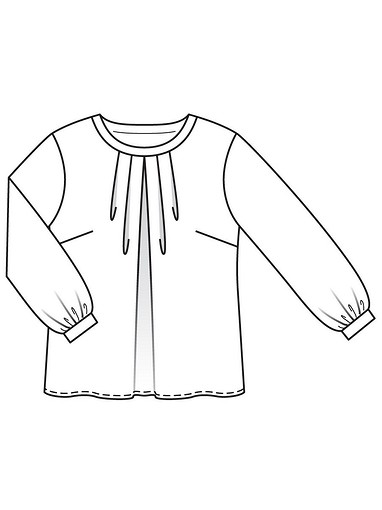 Блузка с мягкими складками