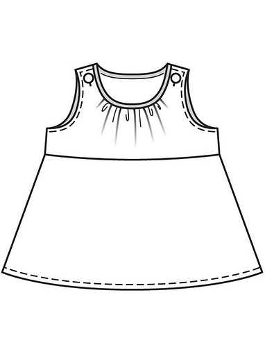 Платье с обтяжными пуговичками