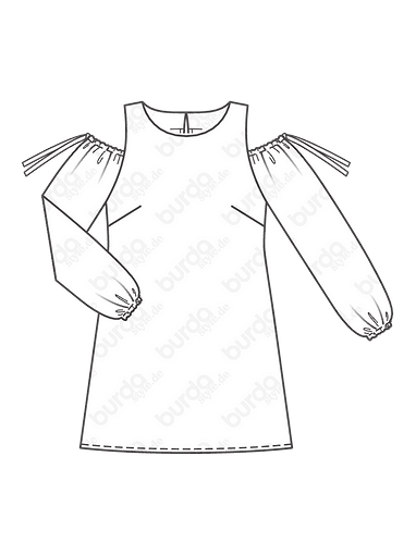 Платье с открытыми плечиками