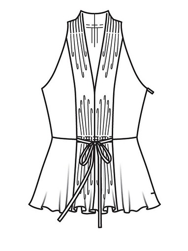 Блузка с драпировками спереди