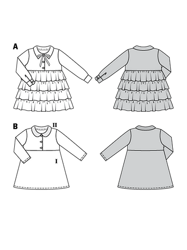 Детское платье с оборками