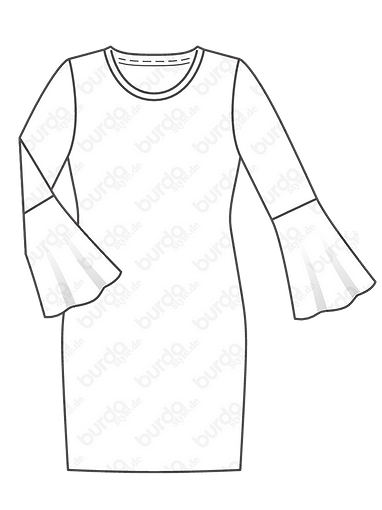 Платье с втачными клиньями