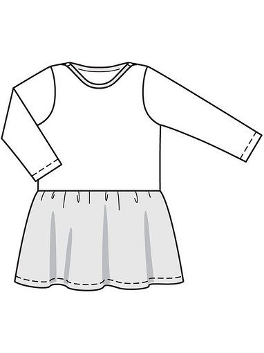 Детское платье с пышной юбочкой