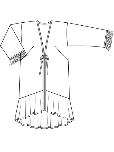 Длинное кимоно