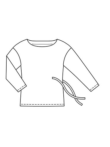 Пуловер с вырезом-лодочкой