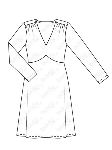 Платье с расклешенной юбкой
