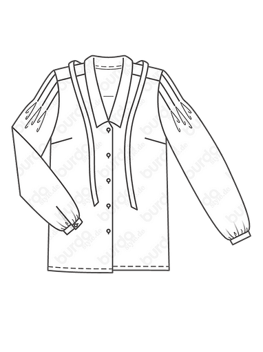 Блузка с отложным воротничком