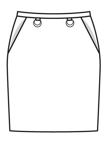 Мини-юбка с карманами