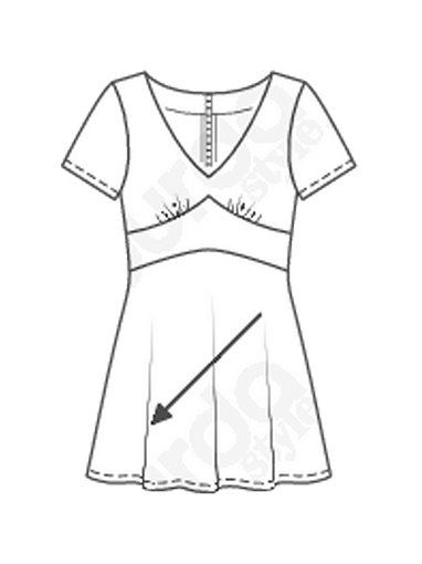 Мини-платье приталенного силуэта