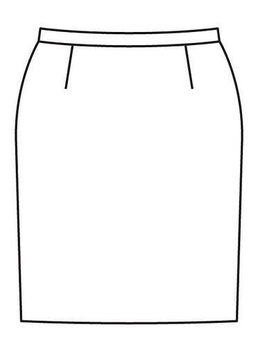 Классическая юбка-карандаш