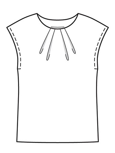 Блузка со складками