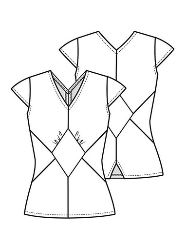 Трикотажная блузка