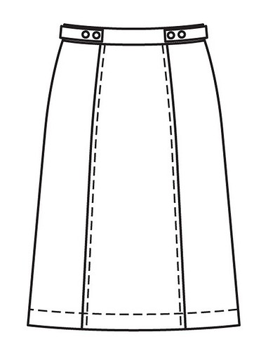 Вельветовая юбка