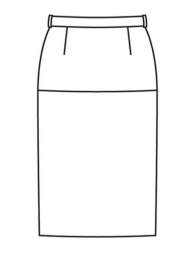 Кожаная юбка-карандаш