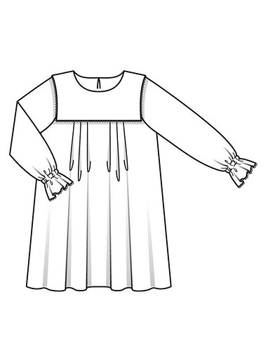 Платье с «матросским» воротником