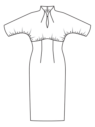 Платье с завышенной талией