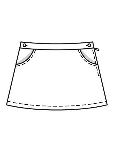 Джинсовая мини-юбка