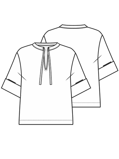 Блузка с рукавами до локтя