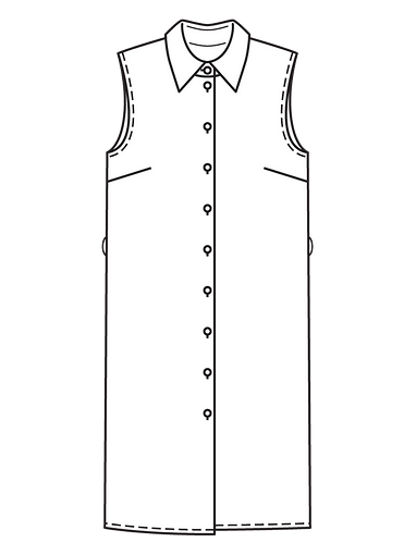 Платье рубашечного кроя в стиле сафари