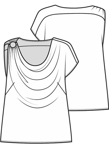 Асимметричная блузка