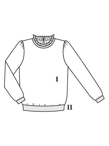 Пуловер в винтажном стиле