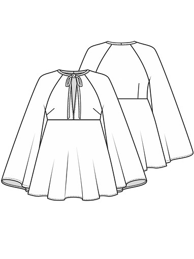 Блузка с завышенной линией талии