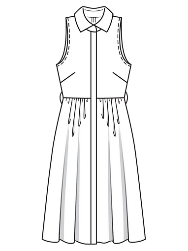 Платье рубашечного кроя