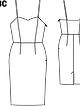 Платье-корсаж №122 B — выкройка из Burda 12/2013