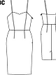 Платье-корсаж №122 C — выкройка из Burda 12/2013