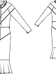 Платье приталенного силуэта №117 — выкройка из Burda 8/2013