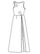 Платье с отрезной юбкой №103 — выкройка из Burda 6/2013
