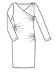 Платье облегающего силуэта №110 — выкройка из Burda 6/2013