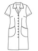 Платье-рубашка приталенного силуэта №120 — выкройка из Burda 6/2013