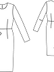 Платье-футляр отрезное по талии №122 — выкройка из Burda 11/2012