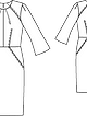 Платье приталенного силуэта №121 — выкройка из Burda 8/2012
