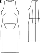 Платье приталенного силуэта №114 A — выкройка из Burda 1/2012
