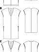 Платье прямого кроя №101 C — выкройка из Burda 5/2012