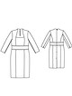 Платье приталенного силуэта №133 — выкройка из Burda 1/2011