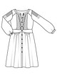 Платье-рубашка №131 — выкройка из Burda 11/2011