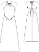 Свадебное платье приталенного силуэта №105 — выкройка из Burda 3/2012