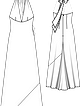 Платье-сарафан с глубоким декольте №113