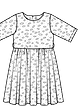Платье №144 — выкройка из Burda 2/2014