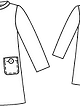 Трикотажное платье А-силуэта №151 — выкройка из Burda 9/2012