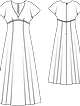 Платье силуэта ампир №132 — выкройка из Burda 3/2013