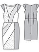 Платье облегающего кроя №103 — выкройка из Burda 8/2014